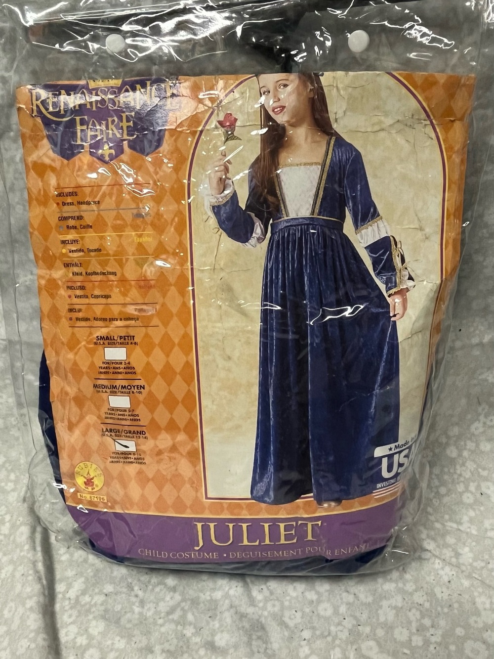 NEW Juliet Renaissance Costume